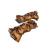 lazos de hojaldre con chocolate